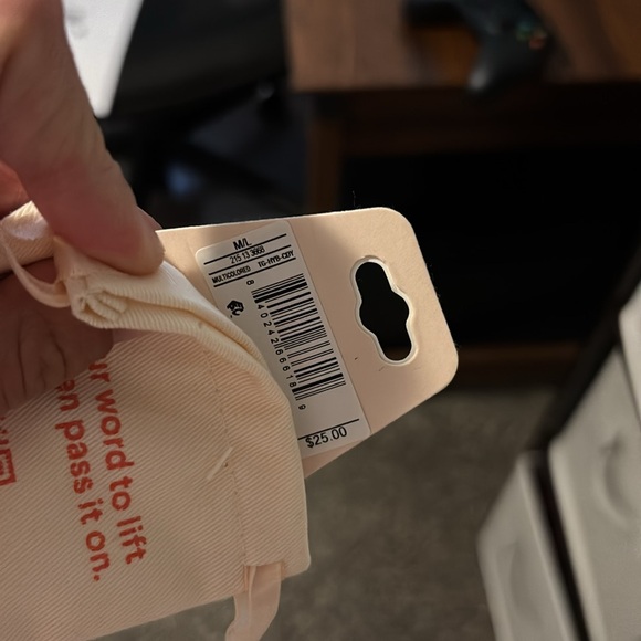 'Hey Boo' Little Words Project Bracelet - Orange and White NEW - Picture 2 of 2